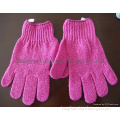 knitting bathing gloves